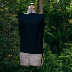 Black stretchy pencil skirt